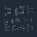 ASF Handrail Bracket DXF Pack